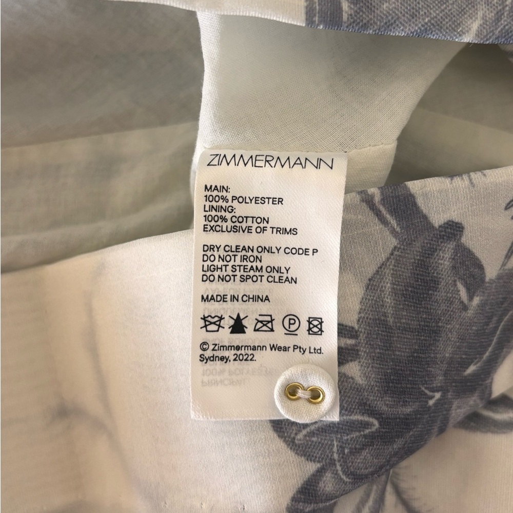 NWT Zimmermann Pleated Midi Dress - Picture 9 of 9